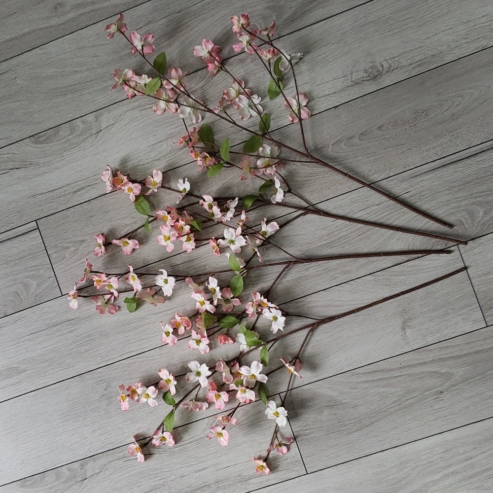 3/$25 Set of 4 fake blossom branches